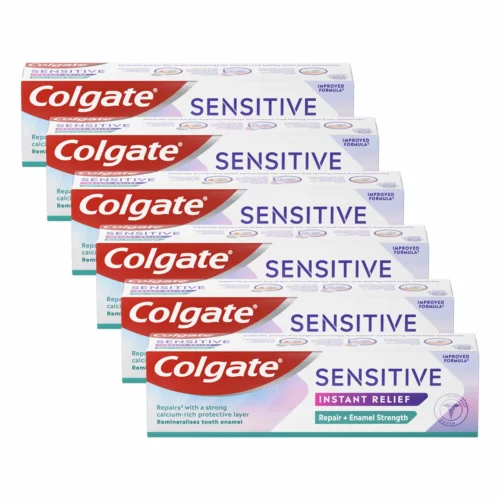 Colgate Sensitive Instant Relief Repair + Enamel Strength Toothpaste 6x75ml