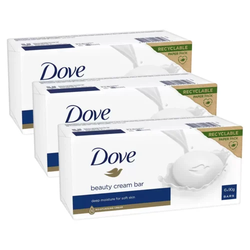 Dove Original Beauty Bar Soap with  moisturising cream, 18 x 90 g