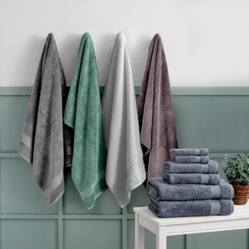 Grandeur 100% Hygro Cotton Bath Towels, Pack of 2 in 4 Colours