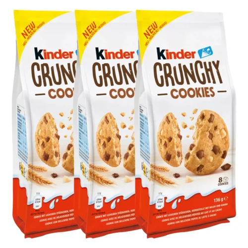 Kinder Crunchy Cookies, 3 x 136g