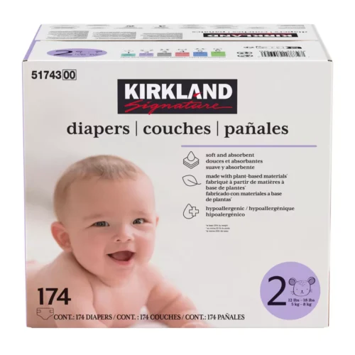 Kirkland Signature Nappies, Size 2, 174 Pack