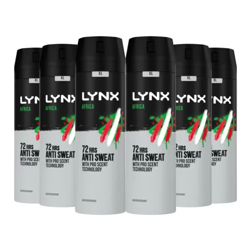 Lynx Anti-Perspirant Africa, 6 x 200ml