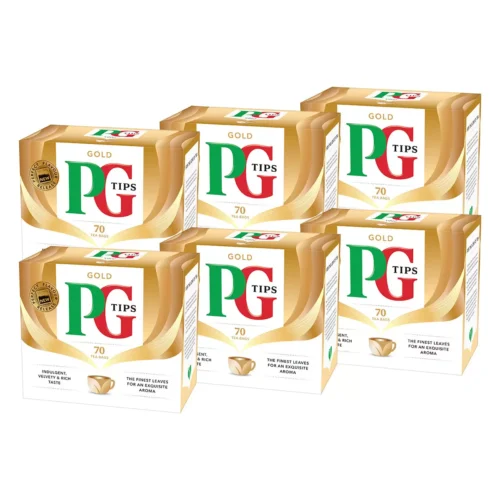PG Tips Gold Tea Bags, 6 x 70 Pack