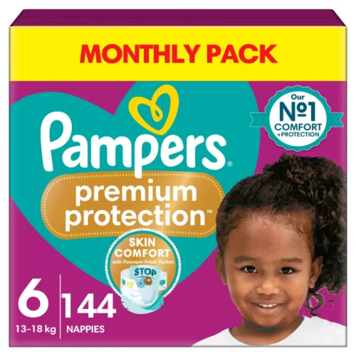 Pampers Premium Protection, Size 6, 144 Pack