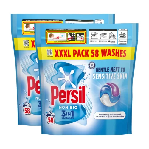 Persil Non Bio Capsules, 2 x 58 Pack